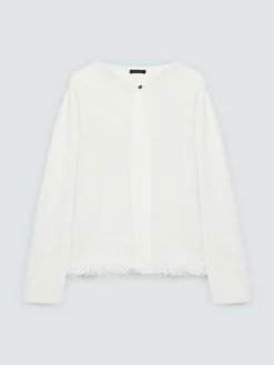 Cardigan con frange