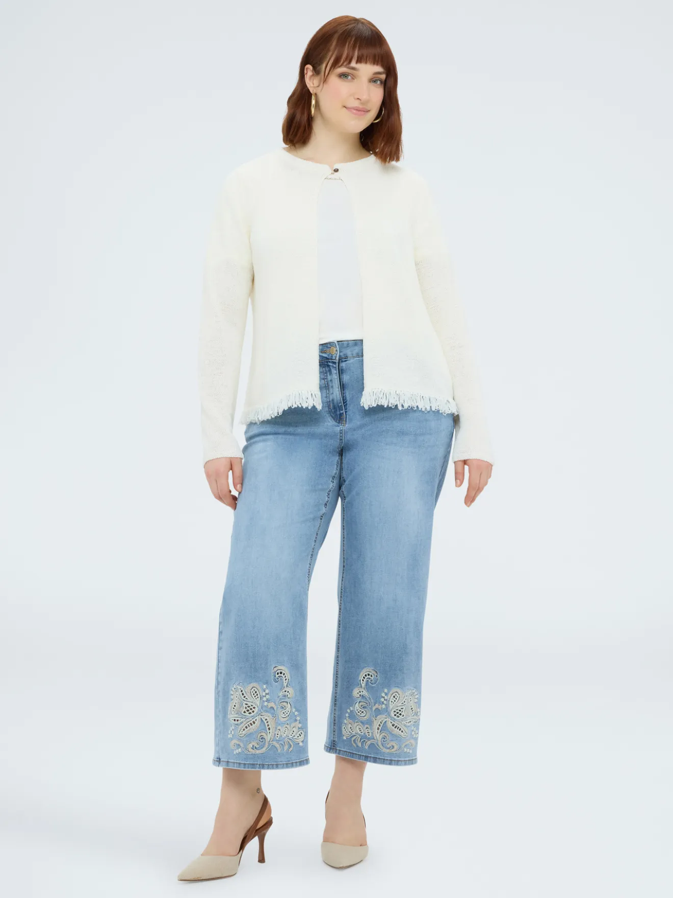 Cardigan con frange