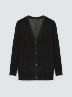 Cardigan con micro rouches