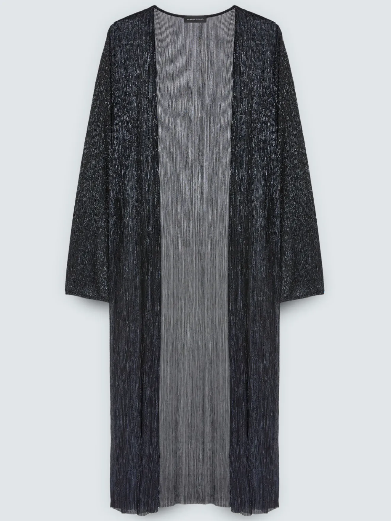 Cardigan coprispalle in plissè lurex