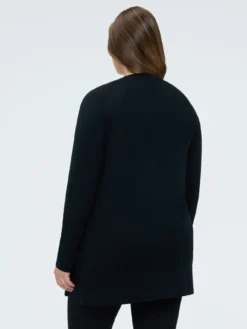 Cardigan lungo con scollo a V in maglia fine