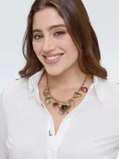 Collana con ciondoli a cuore