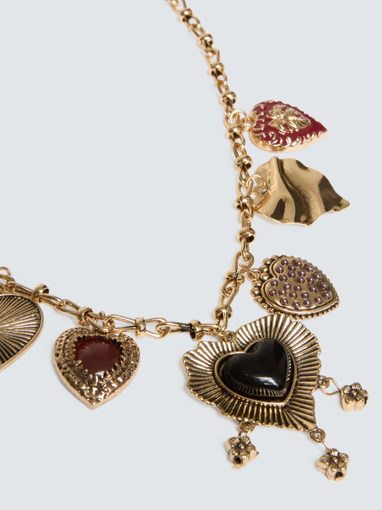 Collana con ciondoli a cuore