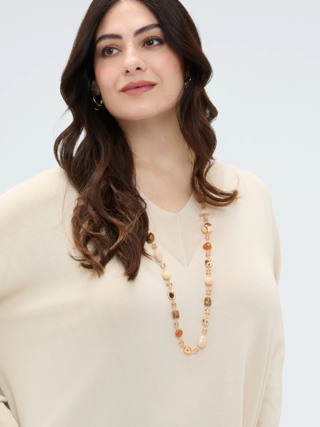 Collana con pietre e crystal