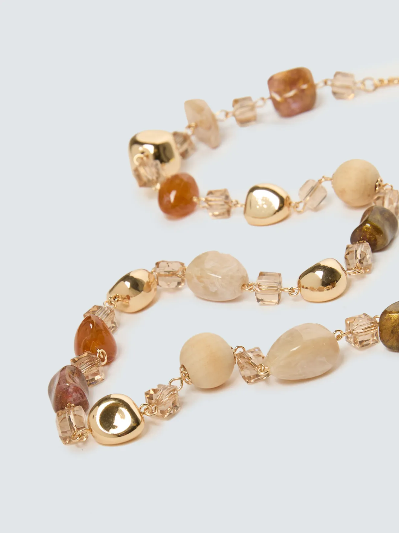 Collana con pietre e crystal