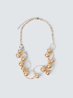 Collana con sfere e anelli