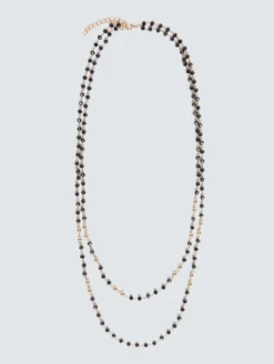 Collana con spilla fiore in tulle