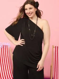 Collana con spilla fiore in tulle