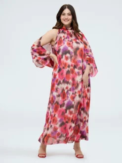 Coprispalle in georgette con stampa