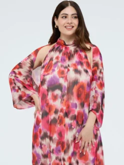 Coprispalle in georgette con stampa