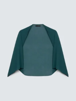 Coprispalle in georgette con taglio asimmetrico