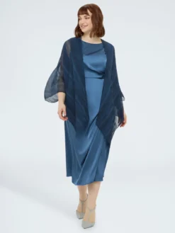 Coprispalle in plissé lurex