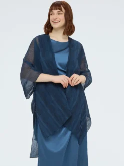 Coprispalle in plissé lurex