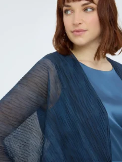 Coprispalle in plissé lurex