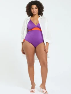 Costume intero color block