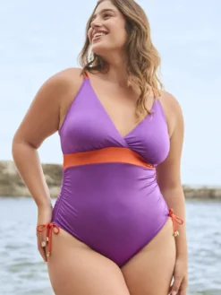 Costume intero color block