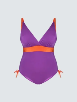 Costume intero color block