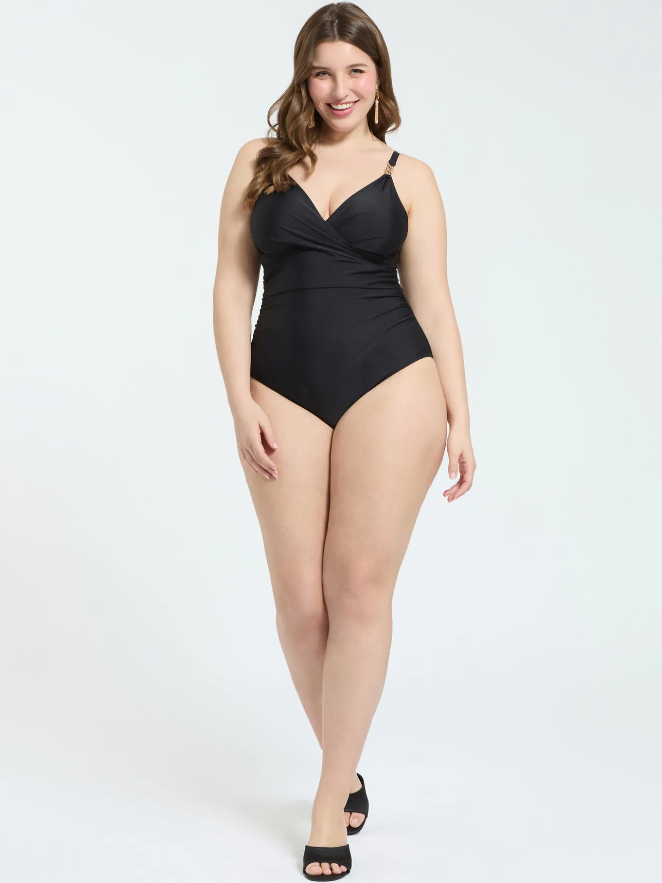 Costume intero con scollo incrociato