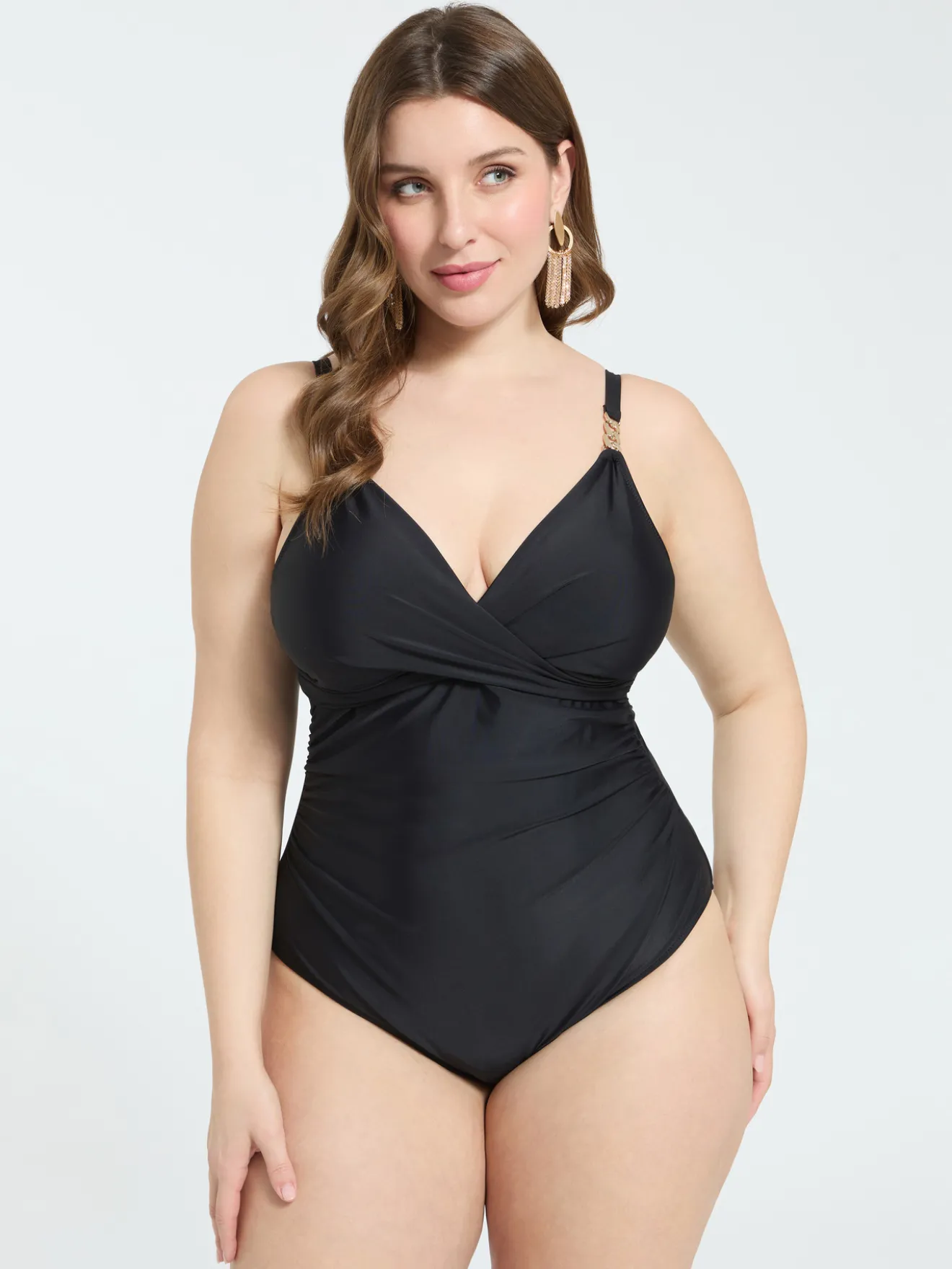 Costume intero con scollo incrociato