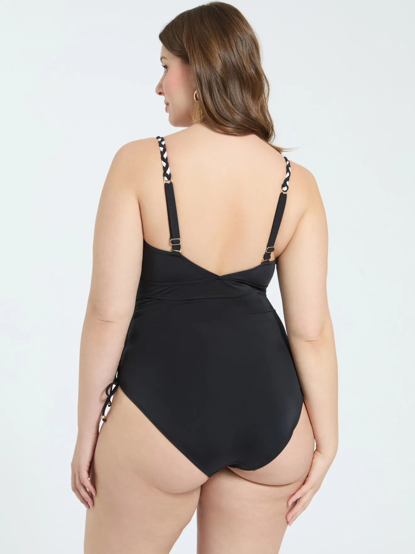 Costume intero con stampa tropicale