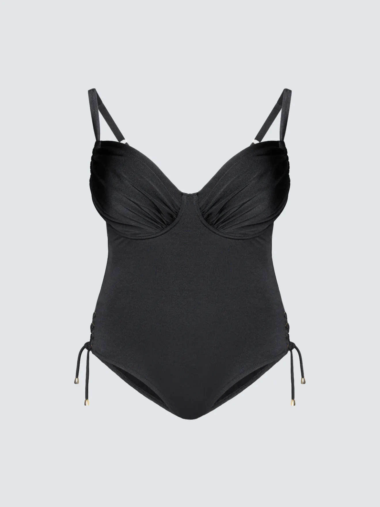 Costume intero con vele e laccetti sul fianco