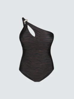 Costume intero monospalla con cut-out