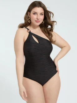 Costume intero monospalla con cut-out