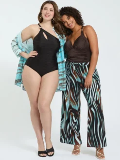 Costume intero monospalla con cut-out