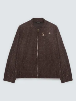 Felpa bomber con spillette