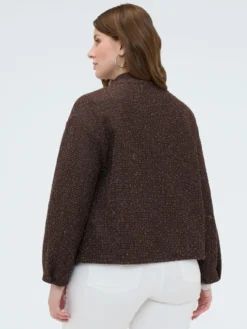 Felpa bomber con spillette