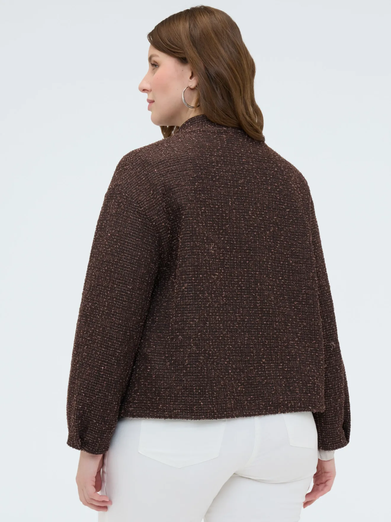 Felpa bomber con spillette