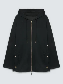 Felpa con zip e cappuccio