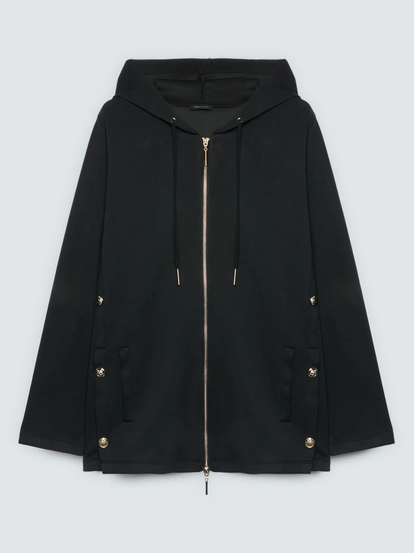 Felpa con zip e cappuccio