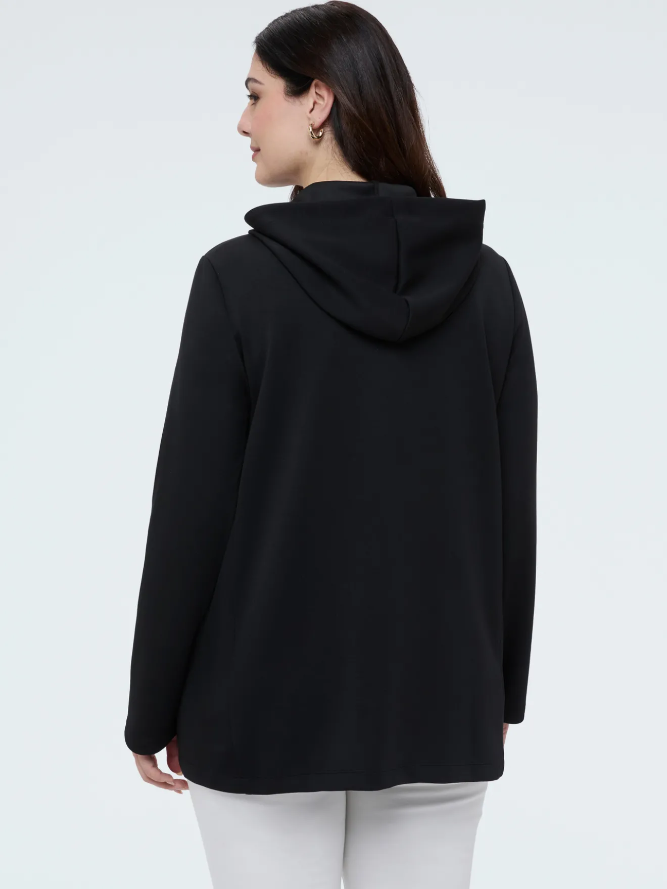 Felpa con zip e cappuccio