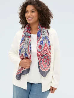 Foulard stampato in seta