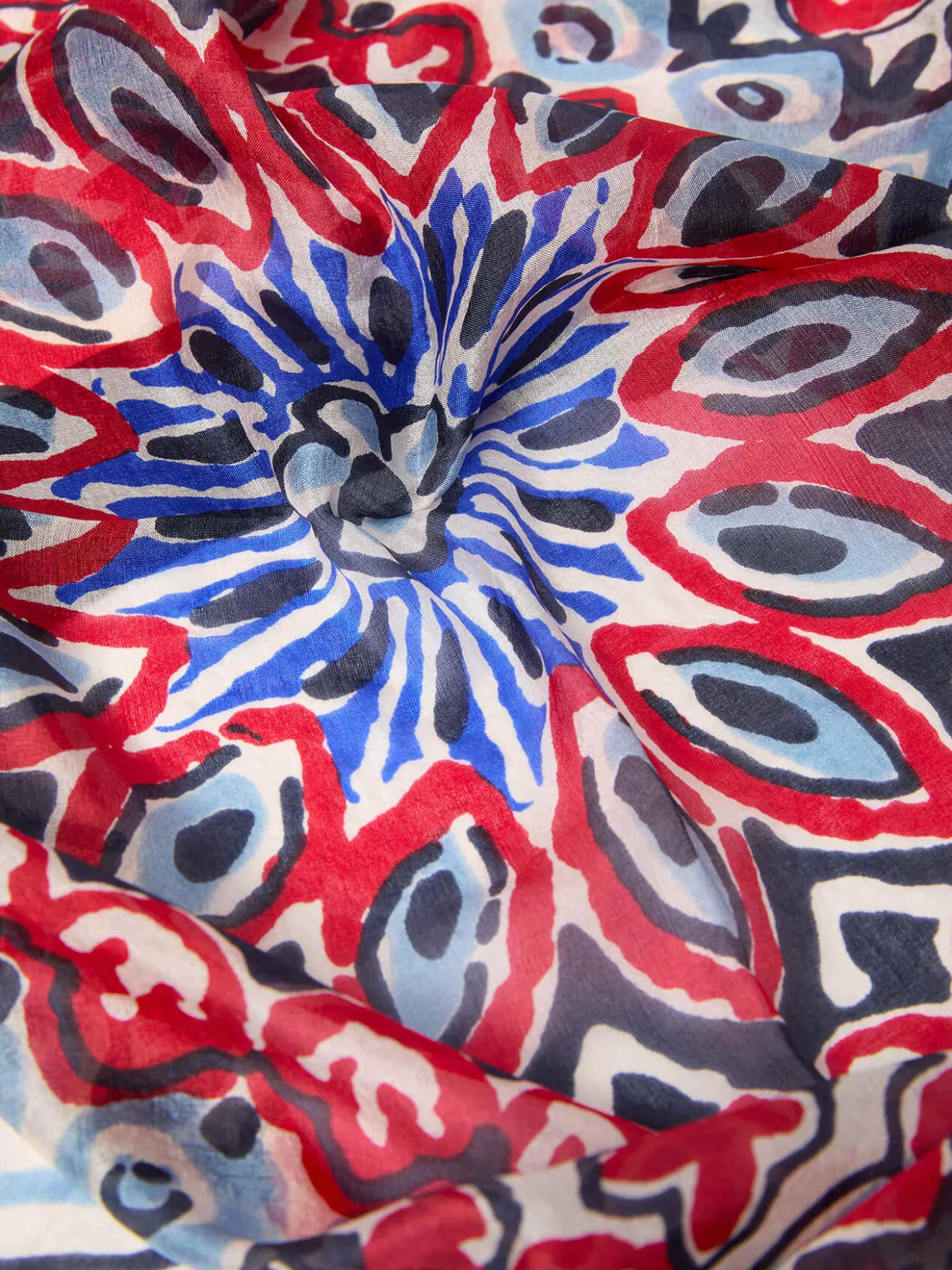 Foulard stampato in seta
