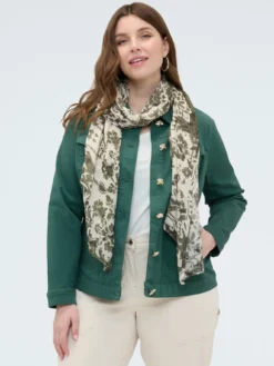Foulard stampato in viscosa