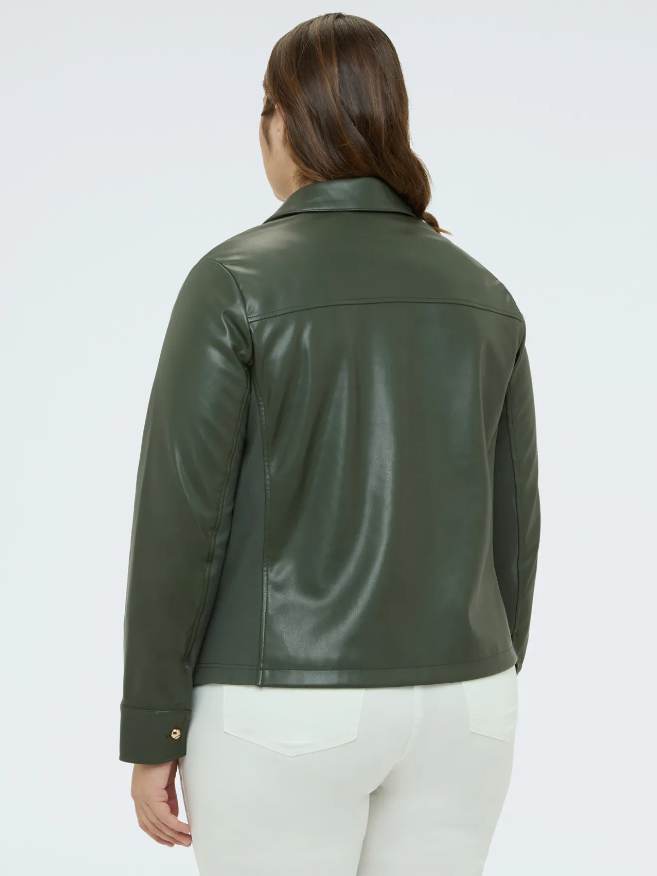 Giacca biker con inserto intrecciato