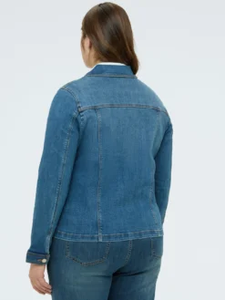 Giacca in denim con zip