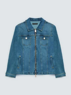 Giacca in denim con zip