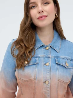 Giacca in denim dégradé