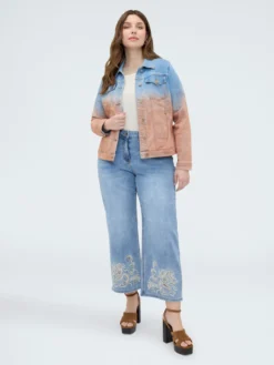 Giacca in denim dégradé