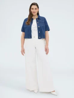 Giacca maniche corte in denim