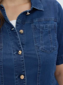 Giacca maniche corte in denim