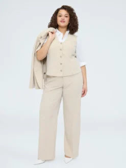 Gilet con bottoni gioiello