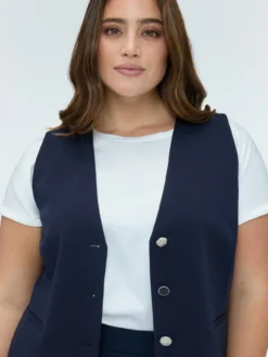 Gilet in tessuto stretch