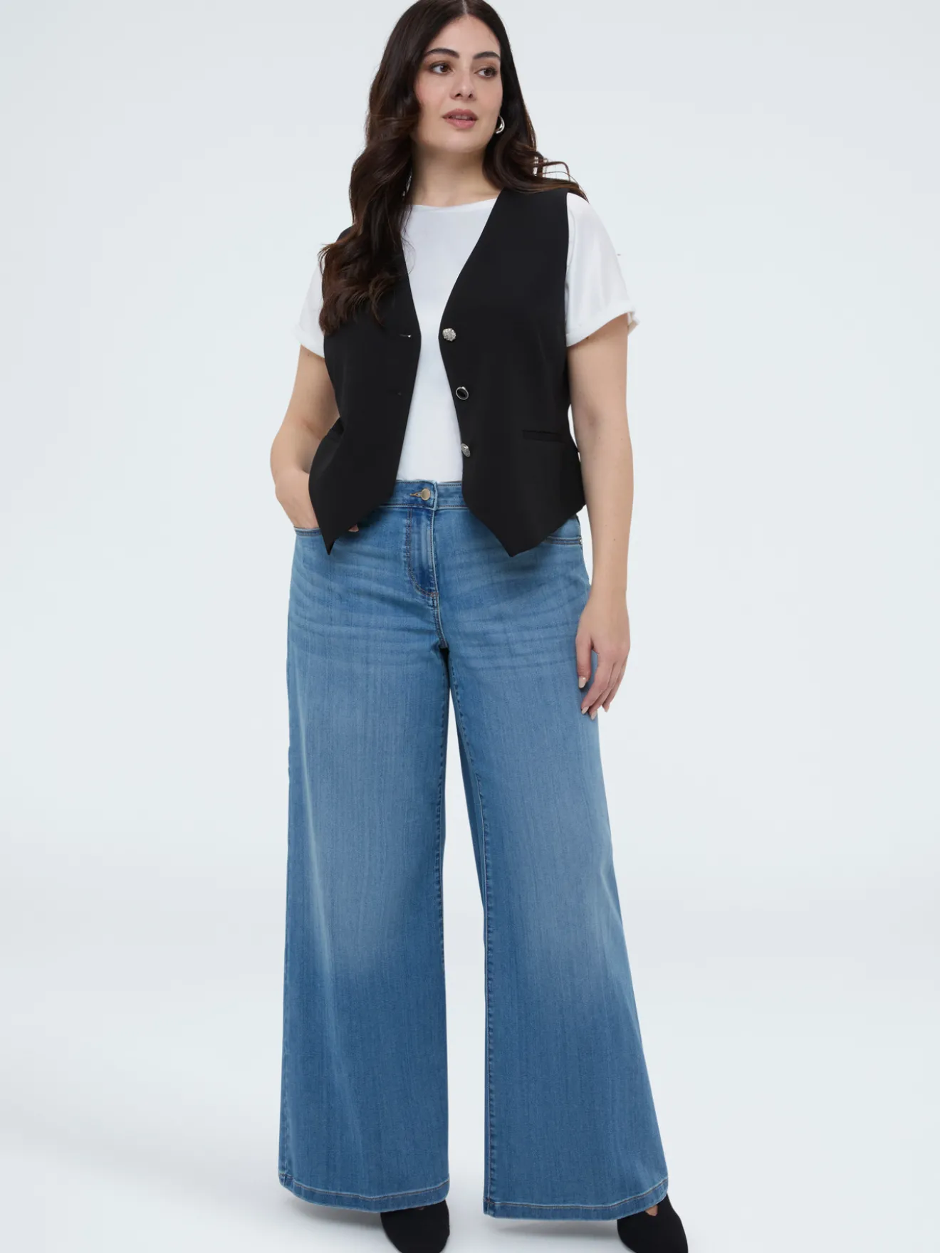 Gilet in tessuto stretch