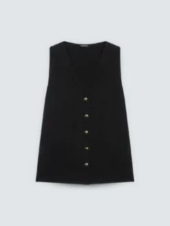 Gilet lungo in maglia