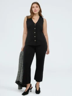Gilet lungo in maglia