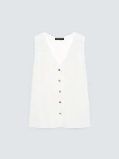 Gilet lungo in maglia